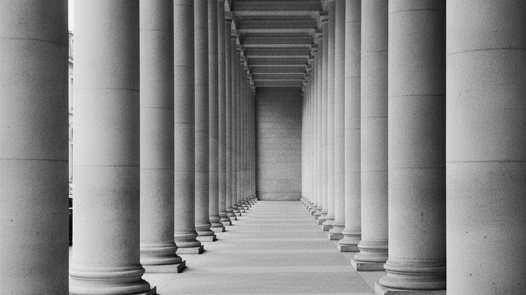 Colonnade architecturale du ministère